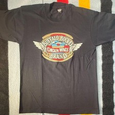 Vintage 1993 Buffalo Bucket Brand Famous Chicken Wings Tee — Made in USA
