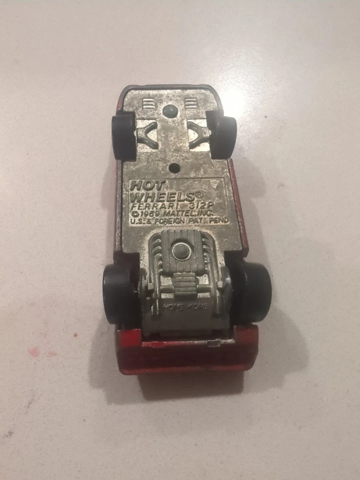 Hot Wheels 1969 Redline Ferrari 312P rojo colores voladores Hong Kong vintage Foto 3 de 3