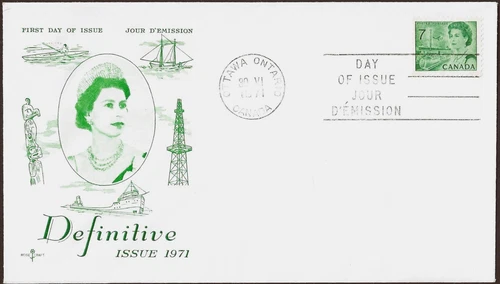 🍁Canada  #543 Pamphlet "QUEEN ELIZABETH II"    Brand New 1971   Rosecraft Cover