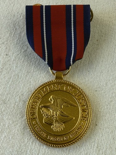 Department of Justice Federal Bureau of Prisons Distinguished service medal