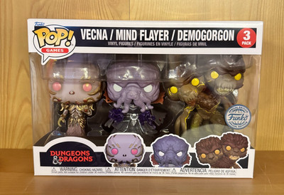 VECNA MIND FLAYER DEMOGORGON 3PACK Funko Pop! Dungeons & Dragons SPECIAL EDITION