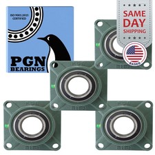 4 UCF212-39 Solid Base Pillow Block Flange Mounted Bearing 2-7/16" Bore 4 Bolt