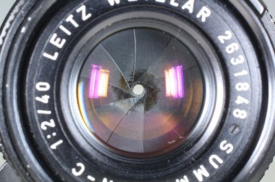 Near MINT w/ Hood] Leica Summicron C 40mm f2 Lens for M Mount From