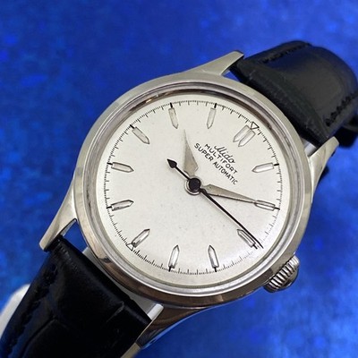 Vintage 1950 s Man s MIDO MULTIFORT Automatic, Stunning Dial Serviced & WARRANTY