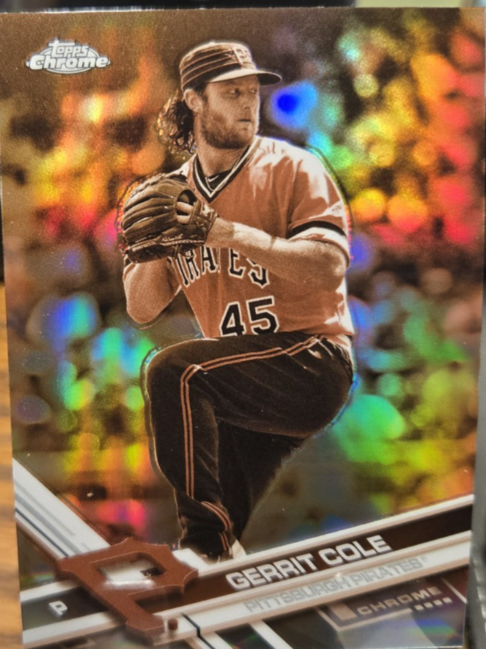 2017 Topps Chrome Sepia Refractor Baseball Card- Gerrit Cole #136 (NM) Free Rtns