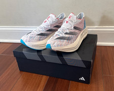 Size 11.5 - adidas Adizero Prime X 2.0 Strung White Lucid Cyan