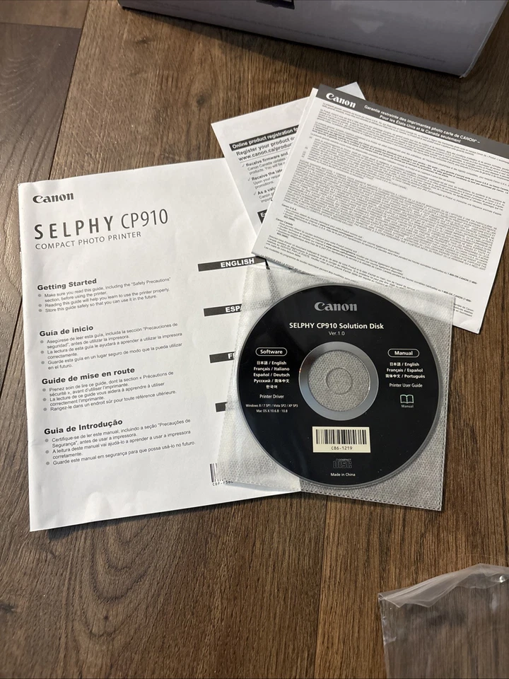 Canon SELPHY CP910 Digital Photo Printer BUNDLE Extra Ink Paper Cards - Image 4 of 4