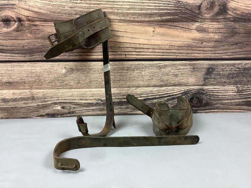 Lineman Gaffs Tree Pole Climbing Spikes Vintage - please read note
