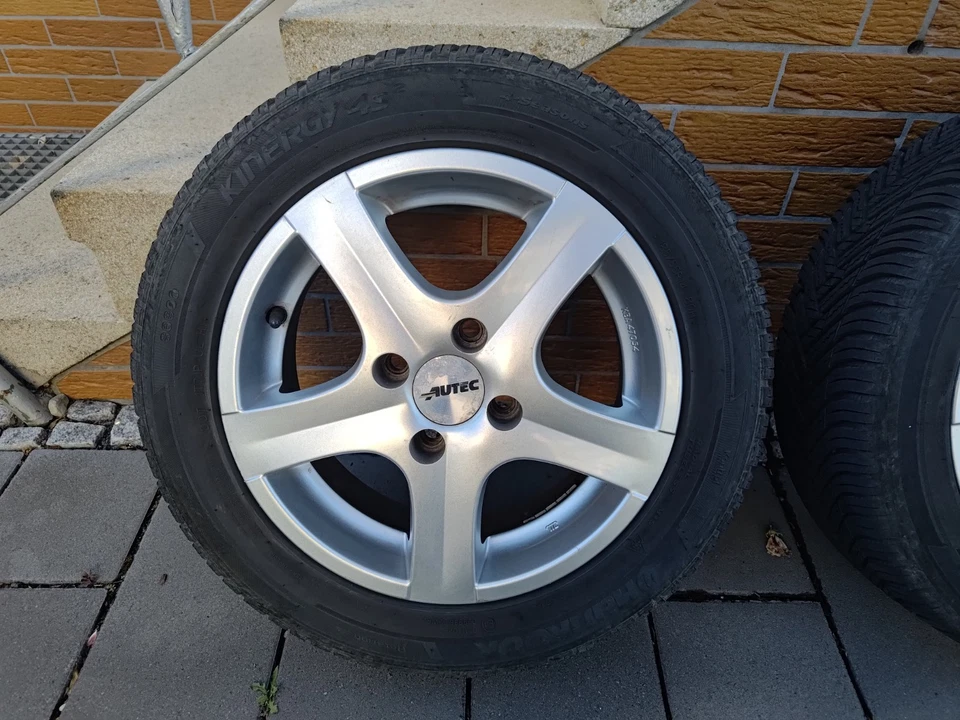 Alu/LM-Kompletträder m. Ganzjahresreifen 185/55 R14, 5,5x14 ET38, Polo/Golf/Up! - Bild 2 von 4