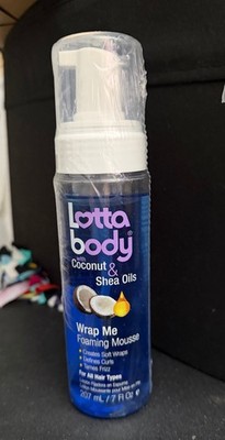 Lotta Body Coconut & Shea Oil Wrap Me Foaming Mousse Defines Curls 7oz NEW