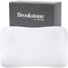Brookstone Memory Foam Pillow - Supportive Pillows Adapt to Body's Curves for Op