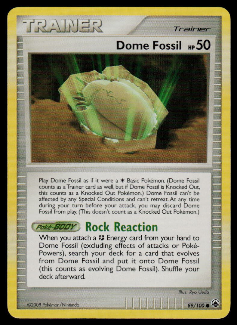Dome Fossil #89/100 Majestic Dawn Common Pokemon TCG NM