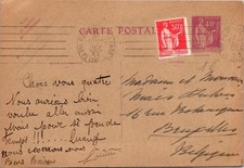 GOLDPATH: France postcard 1933 to Belgium CV929_P04