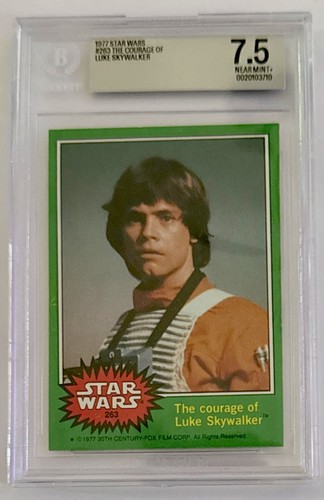 1977 Topps Star Wars #263 The courage of Luke Skywalker — BGS 7.5