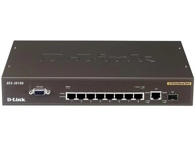 D-link Des 3010G Switch 8 Ports Managed 10 100Mbps Switch 1000BaseT (A6)