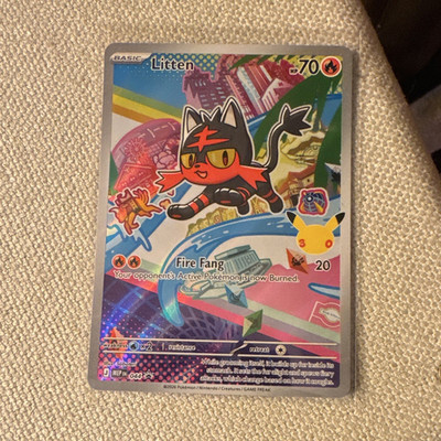 Pokémon Litten Me Mega Evolution Promo Regular 044 Promo 70 HP TCG