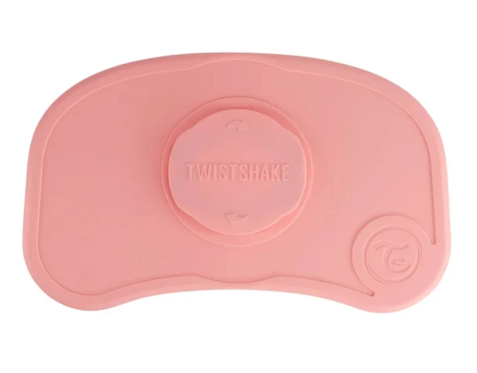 Twistshake Click Mat Klickmatte Mini Teller Platzset sicher & schadstoffrei rosa - Bild 4 von 4