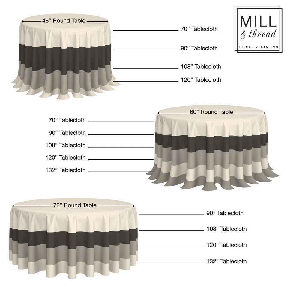 120" Round Wedding Banquet Polyester Fabric Tablecloth - Burgundy - Image 4 of 4