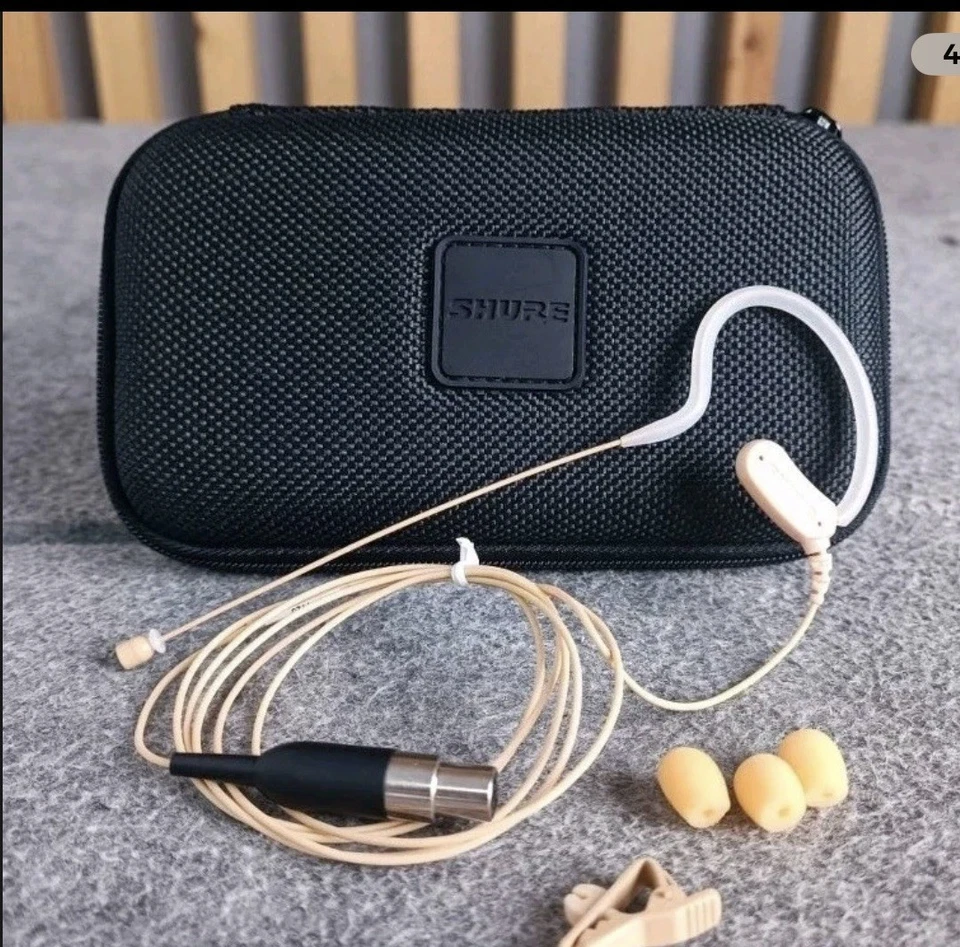 Shure MX153T/O-TQG | Omnidirectional Earset Headworn Microphone, Tan - Image 2 of 4