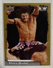 2022 Upper Deck AEW Wrestling Matt Sydal Gold Parallel Card #43 WWE WWF