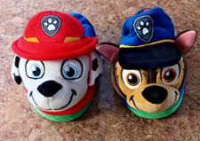 Nickelodeon Paw Patrol Boys Toddler 7/8 Chase Marshall Slippers.