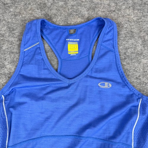 Icebreaker GT 150 Ultralite Tank Top Merinowolle Stretch Blau Damen Große L - Bild 2 von 12