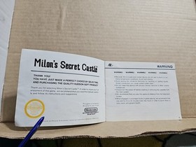 Milon's Secret Castle Nintendo NES Instruction Booklet Manual Only