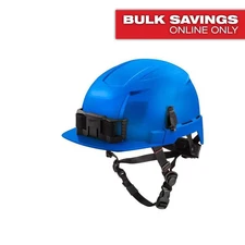 BOLT Blue Type 2 Class E Front Brim Non-Vented Safety Helmet
