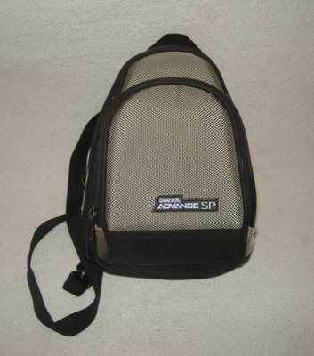 Nintendo GameBoy Advance SP Gray & Black Backpack Carrying Case Nice Condition