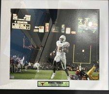 Vince Young Autographed Framed 16x20 Texas Photo - Tristar Holo