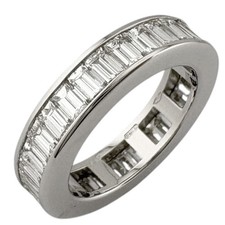 BVLGARI Ring US 5 3/4 EU51 K18 white gold diamond Full eternity used