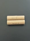 2 Roll Lot Of 1955 D BU Uncirculated Old Bank Wrap Lincoln Wheat Penny Cent 1C