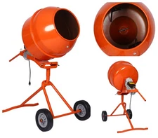 Portable 5.0 cu. ft 1/2 HP Electric Concrete Cement Mixer Machine Freestanding