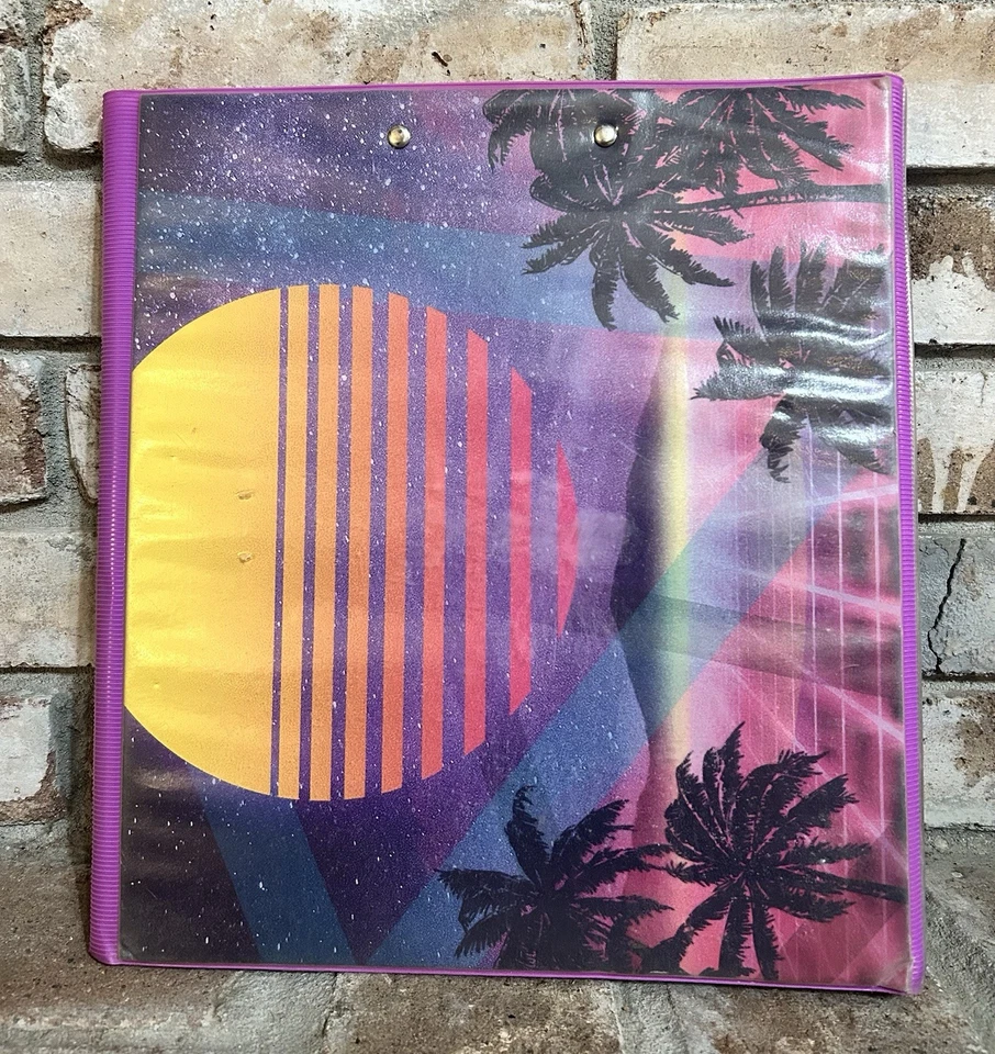 Carpeta portafolio de 3 anillas retro Trapper Keeper, hidromiel 12 3/16" x 11 1/4" Foto 2 de 4