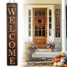 Welcome Sign for Front Door 47 Inch Tall Wood Welcome Sign for Front Porch St...