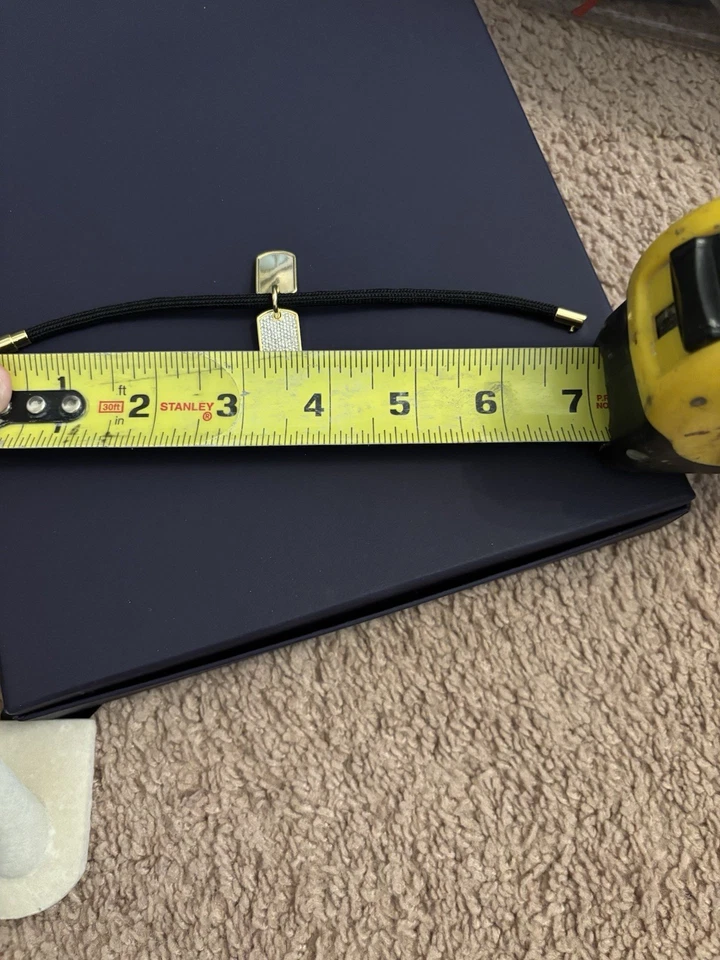 Pulsera Stella Valle Cristal Etiqueta de Perro ASPIRE por Lori Greiner Chapada en Oro 7-1/4" Foto 2 de 4