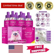 Feline Calm Pheromones Refill - 6 Pack Cat Diffuser Refills, Anxiety Relief