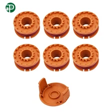 6 Pcs10ft For WORX WA0010 Replacement Spool Line With 1 Pc Spool Cap Cover