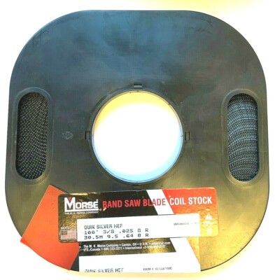 100' x 3/8 x 8R CARBON FLEX-BACK BANDSAW COIL STOCK - USA MK MORSE - BAND SAW