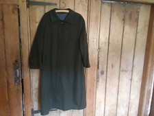 Vintage Retro Bauer Ladies Military Coat In Wool Blend Dark Green Size 40 Uk12