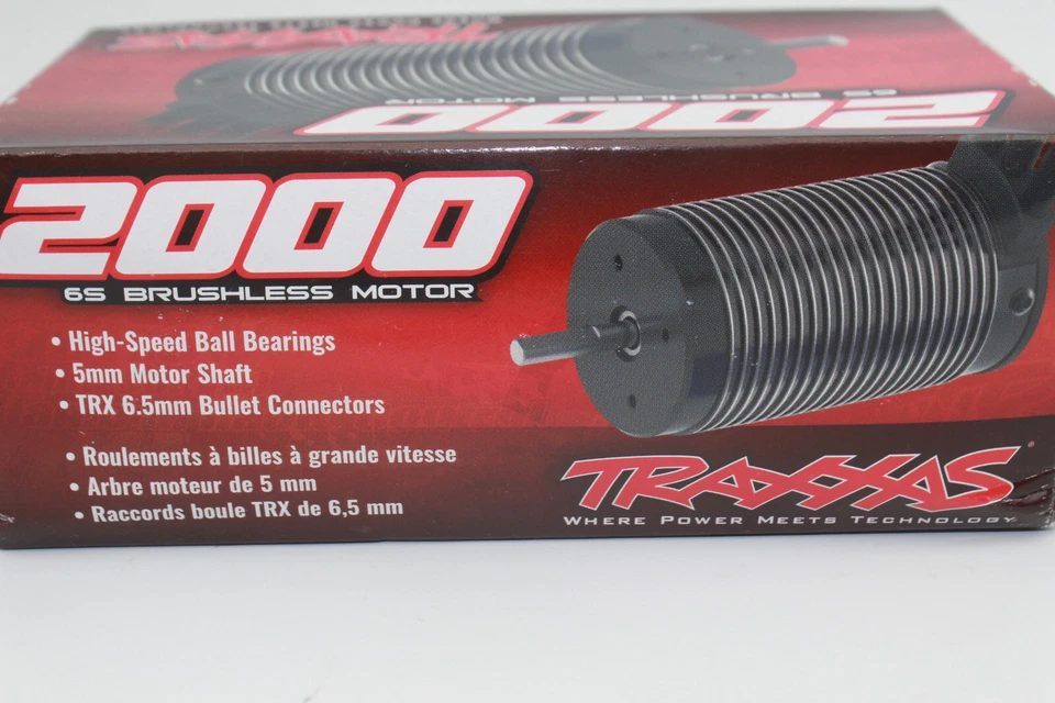 Traxxas 3483 Motor  2000Kv 77mm  Brushless  6,5mm Gold-Stecker SLEDGE NEU - Bild 3 von 4