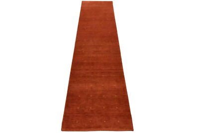 Gabbeh Runner 2 7  x 9 7  Red Wool Contemporary Hand-Knotted Area Rug