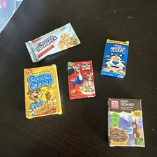 QZ Zuru Mini Brands Series 5 Froot Loops Corn Flakes Cereal Lot of 5 Miniatures
