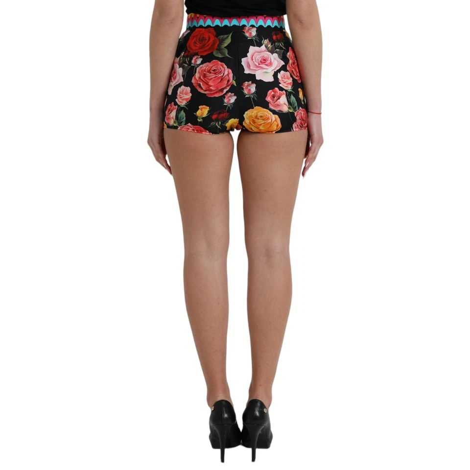 Pantalones Cortos DOLCE & GABBANA Multicolor Floral Lunares Pantalones Calientes IT36/US2/2XS 970usd Foto 3 de 4