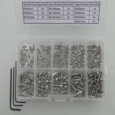 M2/M2.5/M3 button head Hex Socket Screws& 3 screwdrivers Assortment Kit  240pcs