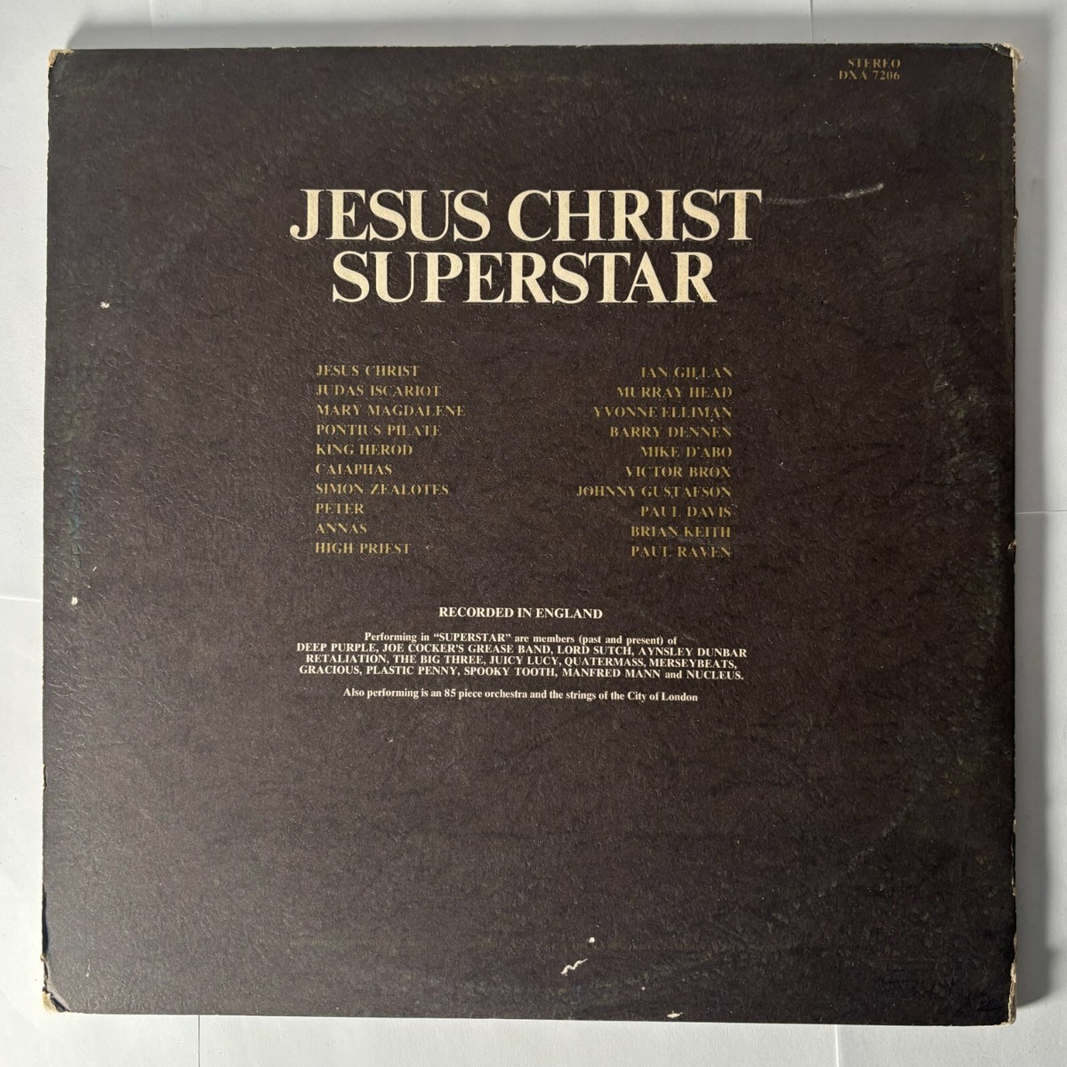 1970s Jesus Christ Superstar Rock Opera Vinyl Record