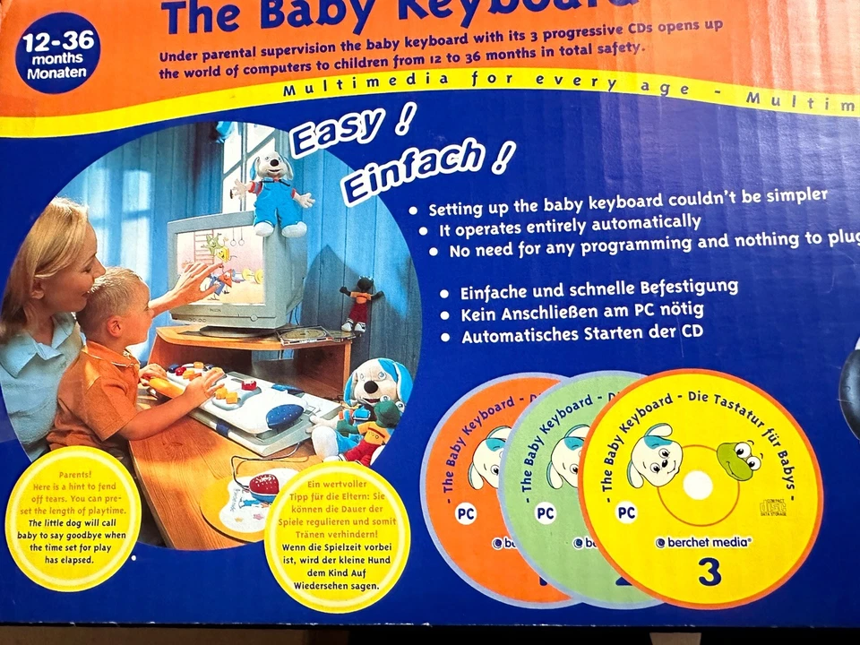Lernspielzeug Berchet Media PC-Spiele / Kinder Computer Tastatur - ab 1 Jahr - Bild 3 von 4