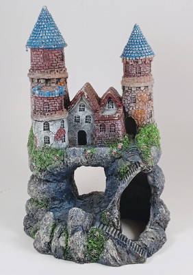 Wizard Style Castle For Aquarium Decoration with Caves, Hideout's.