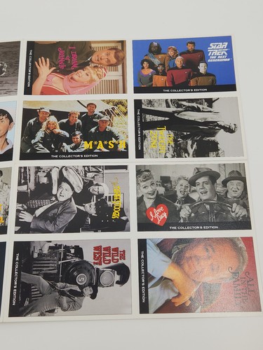 Classic TV Show Promotional Trading Cards Sheet - Star Trek Lucy MASH & More - Picture 3 of 4