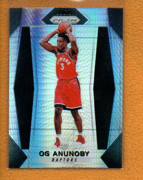 OG Anunoby 2017-18 Panini Prizm BK Rookie Prizms Hyper RC #38